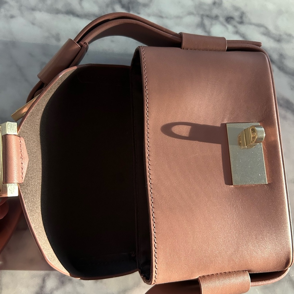 AllSaints Pink Leather 3 in 1 Frankie Crossbody - Picture 4 of 6